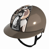 Шлем KEP CROMO 2.0 DIAMOND TAUPE PEGASUS FRONT и козыркем поло