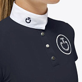 Блузка женская для соревнований CTCross Stitch Print Jersey S/S Button Up