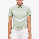 Блузка женская для соревнований Perforated Jersey S/S Zip Competition Polo