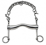 Мундштук с короткими рычагами, толстое грызло